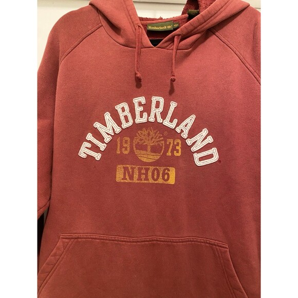 Vtg Y2K Timberland Hoodie Sweatshirt Mens XL Pullover Spell Out Embroidered logo - Picture 2 of 8